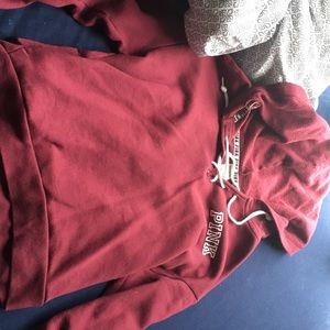 PINK size medium sweatshirt with hoodie